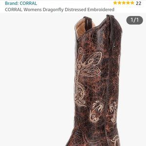 Circle G Dragonfly Corral Boots